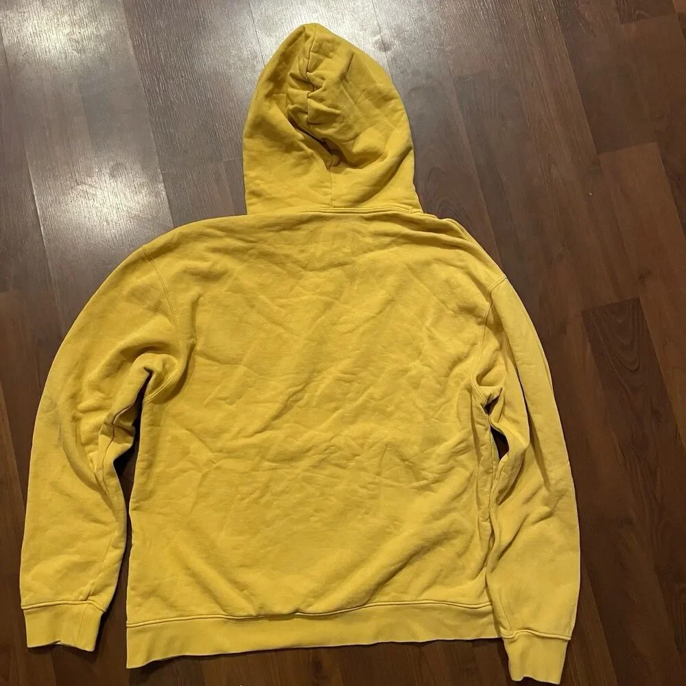 Jordan Flight Fleece Washed Pullover Hoodie Size L - Yellow